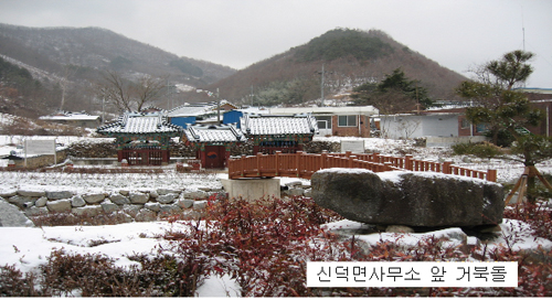신덕면사무소 앞 거북돌