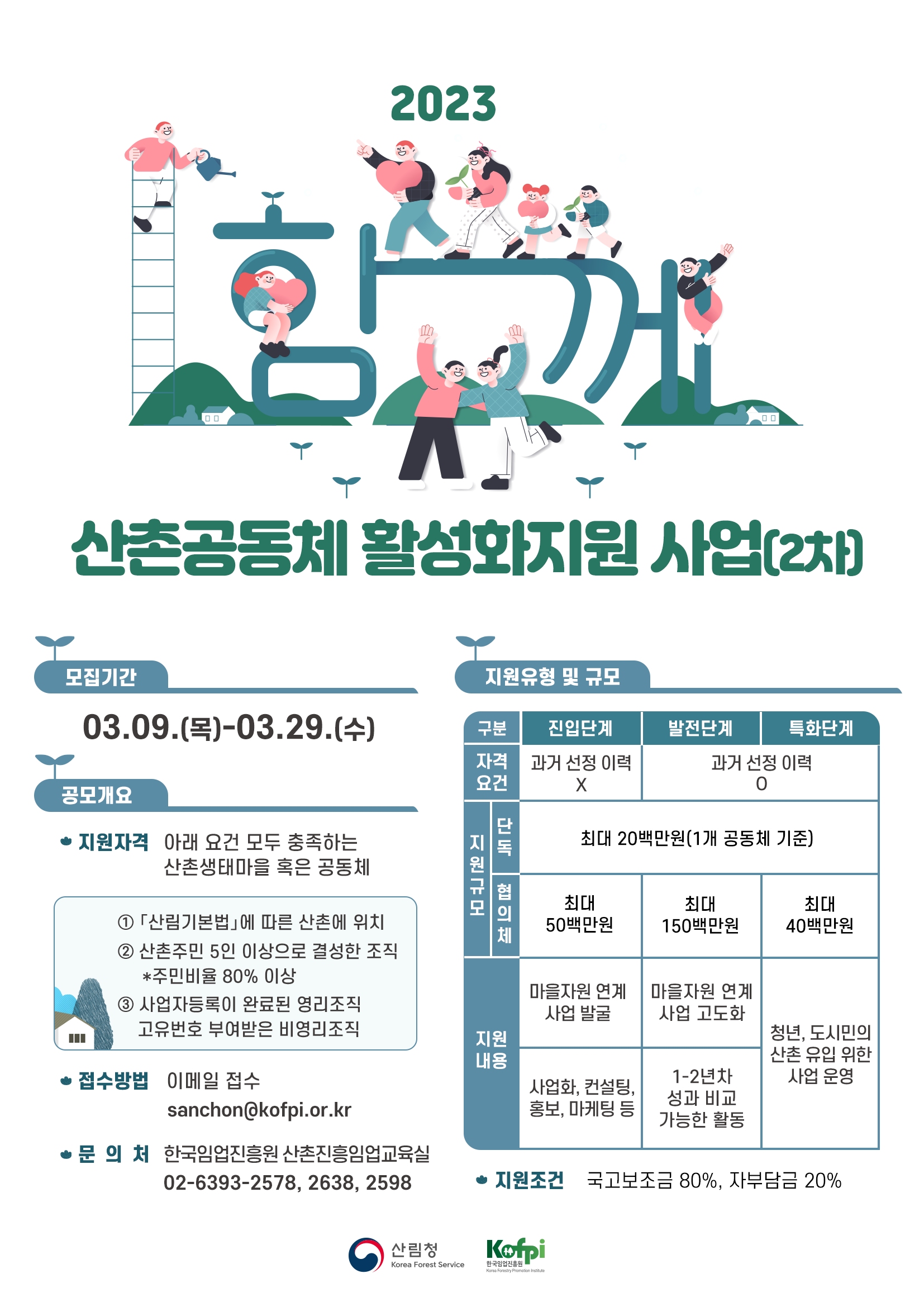 2023년 산촌공동체 활성화지원 사업 모집 2차공고 1번째 이미지