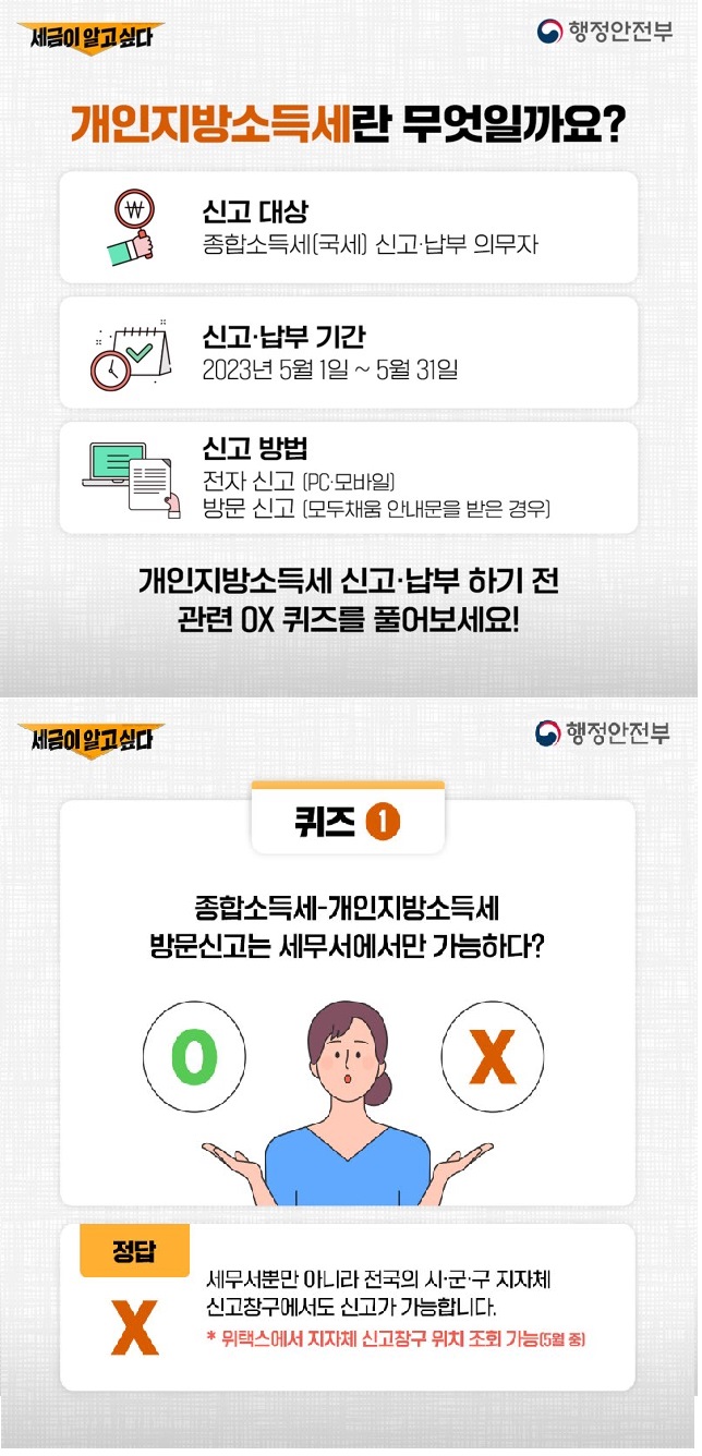 2023년 5월 개인지방소득세 확정신고 안내 2번째 이미지