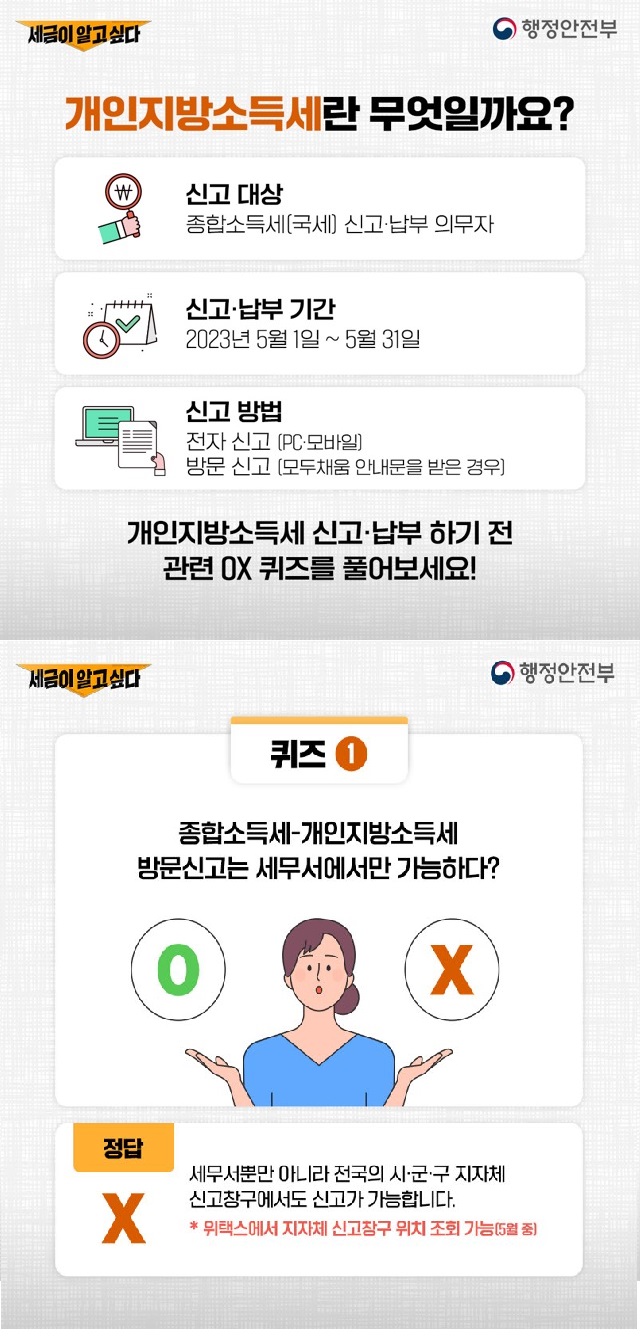 2023년 5월 개인지방소득세  확정신고 안내 2번째 이미지