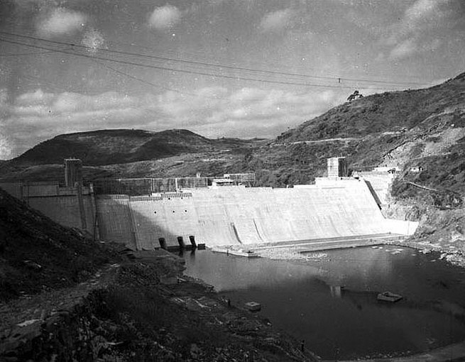 섬진강 댐 공사 1964