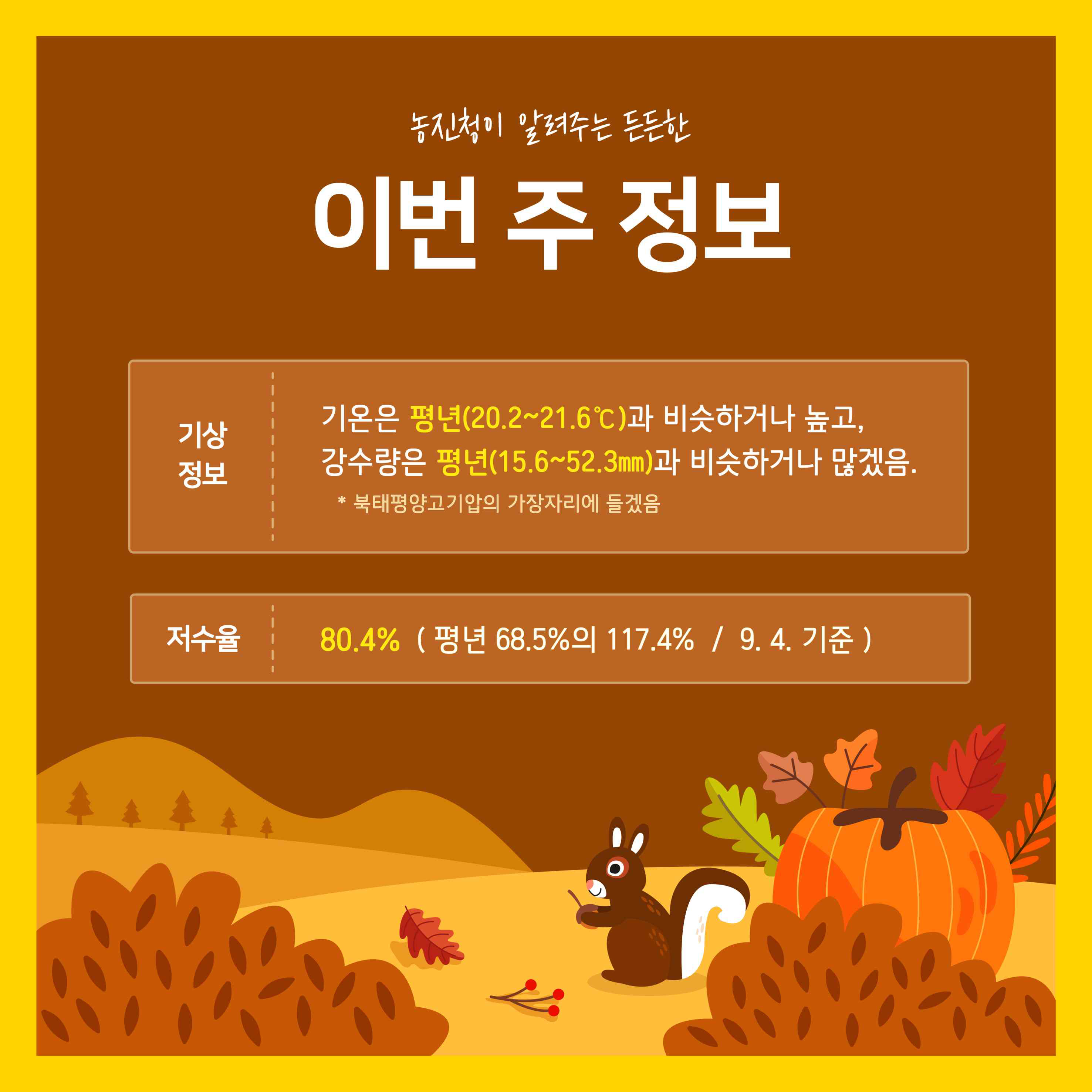 이번 주 정보
